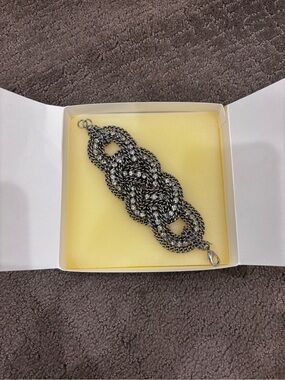 Stella & Dot - Women’s Silver-Tone Braided Chain Bracelet